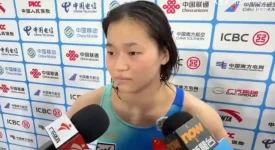 Quan Hongchan finishes fifth